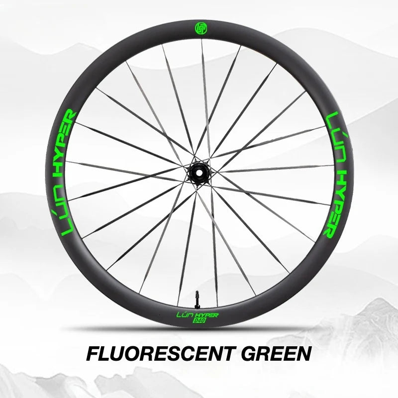 S-PARTS Infinity Logo Decals for Lún HYPER 5 D40 Gen 5 — Waterproof Overlay Set for Two Wheels + Spares - Detail 13