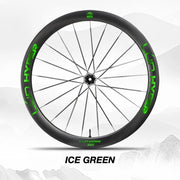 S-PARTS Infinity Logo Decals for Lún HYPER 5 D50 Gen 5 — Waterproof Overlay Set for Two Wheels + Spares - Detail 7