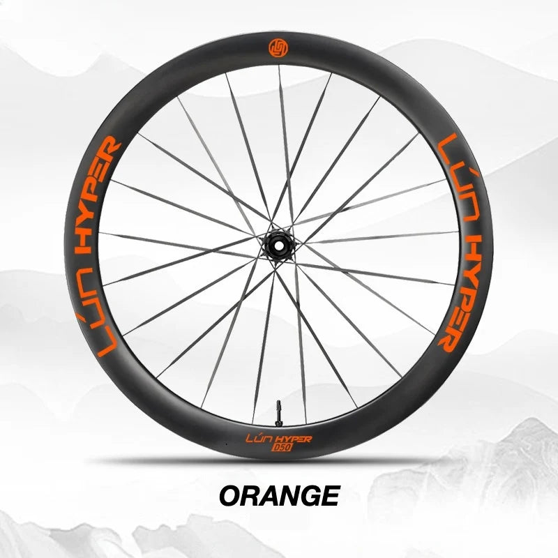 S-PARTS Infinity Logo Decals for Lún HYPER 5 D50 Gen 5 — Waterproof Overlay Set for Two Wheels + Spares - Detail 9
