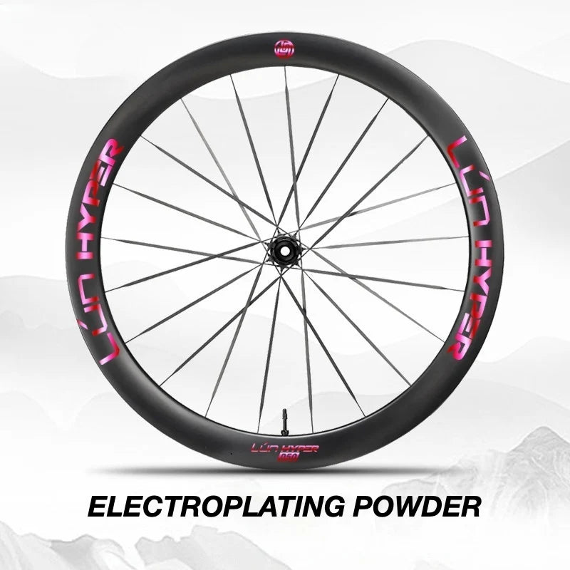 S-PARTS Infinity Logo Decals for Lún HYPER 5 D50 Gen 5 — Waterproof Overlay Set for Two Wheels + Spares - Detail 11