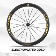 S-PARTS Infinity Logo Decals for Lún HYPER 5 D50 Gen 5 — Waterproof Overlay Set for Two Wheels + Spares - Detail 12