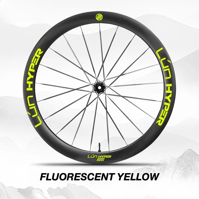 S-PARTS Infinity Logo Decals for Lún HYPER 5 D50 Gen 5 — Waterproof Overlay Set for Two Wheels + Spares - Detail 14