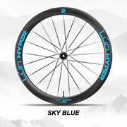 S-PARTS Infinity Logo Decals for Lún HYPER 5 D50 Gen 5 — Waterproof Overlay Set for Two Wheels + Spares - Detail 21