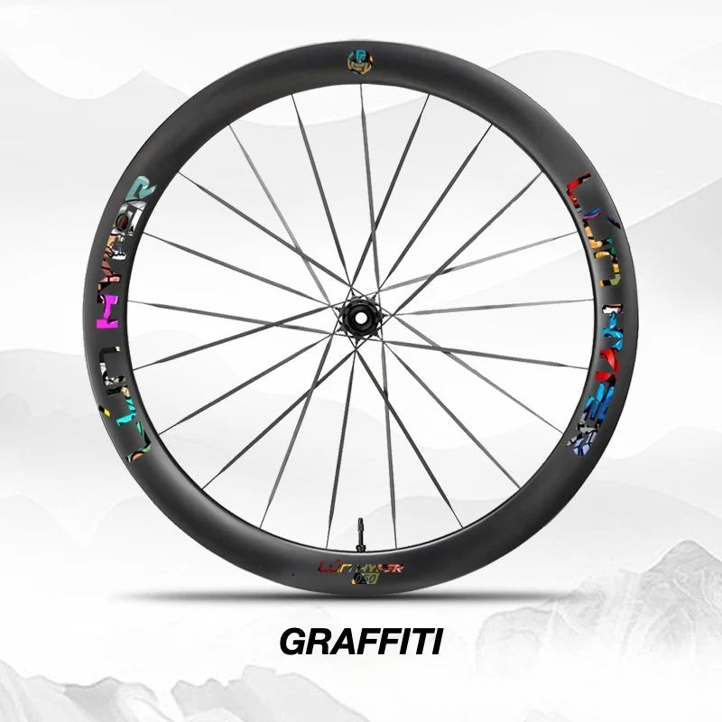 S-PARTS Infinity Logo Decals for Lún HYPER 5 D50 Gen 5 — Waterproof Overlay Set for Two Wheels + Spares - Detail 22