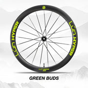 S-PARTS Infinity Logo Decals for Lún HYPER 5 D50 Gen 5 — Waterproof Overlay Set for Two Wheels + Spares - Detail 23