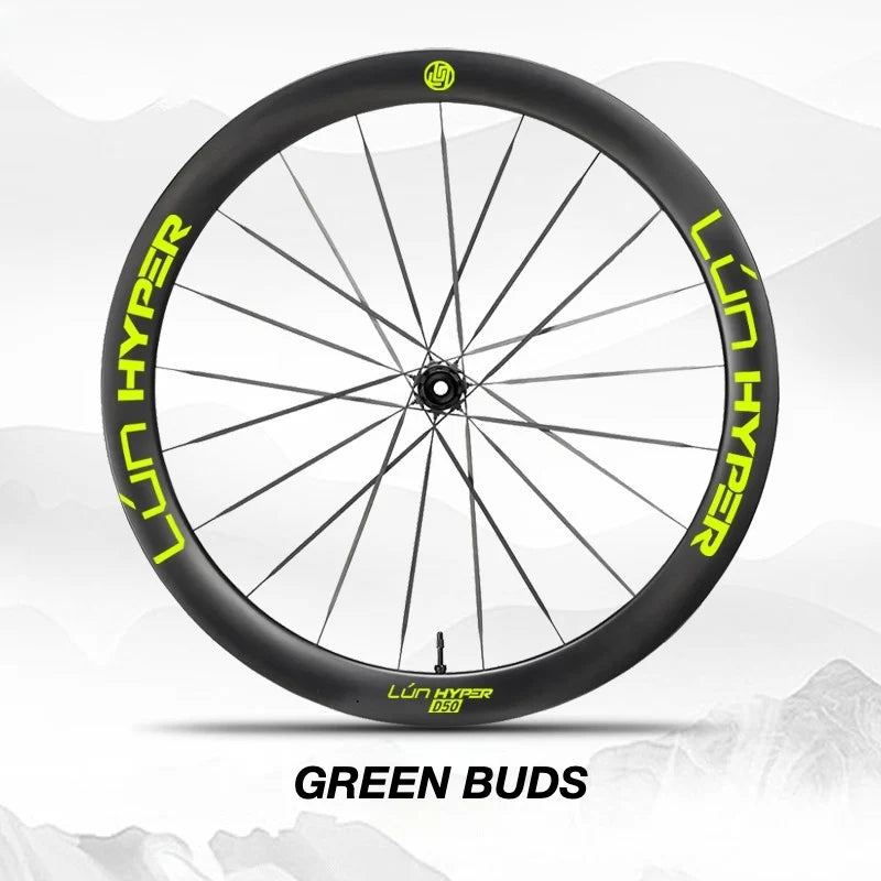 S-PARTS Infinity Logo Decals for Lún HYPER 5 D50 Gen 5 — Waterproof Overlay Set for Two Wheels + Spares - Detail 23