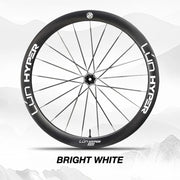 S-PARTS Infinity Logo Decals for Lún HYPER 5 D50 Gen 5 — Waterproof Overlay Set for Two Wheels + Spares - Detail 27