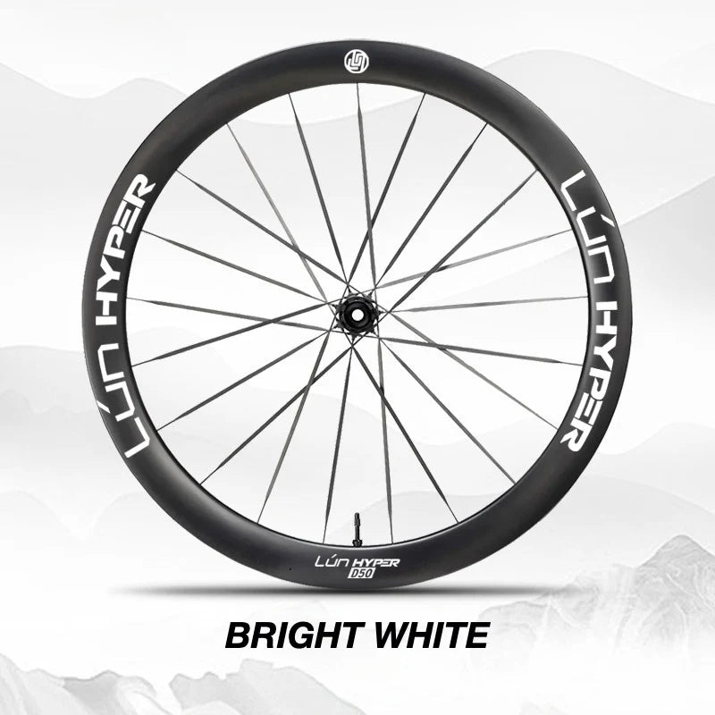 S-PARTS Infinity Logo Decals for Lún HYPER 5 D50 Gen 5 — Waterproof Overlay Set for Two Wheels + Spares - Detail 27