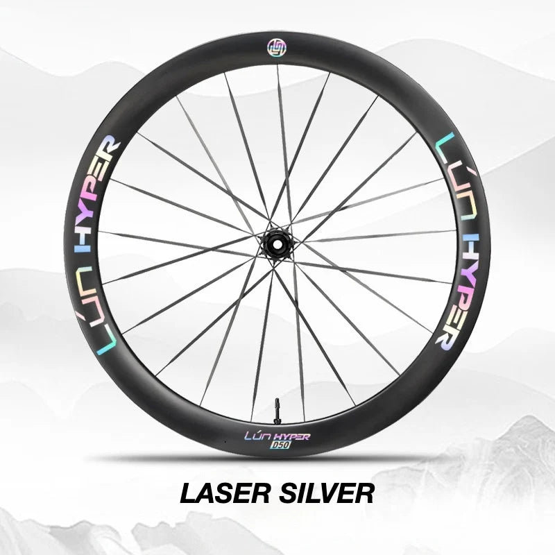 S-PARTS Infinity Logo Decals for Lún HYPER 5 D50 Gen 5 — Waterproof Overlay Set for Two Wheels + Spares - Detail 31
