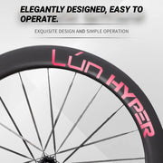 S-PARTS Infinity Logo Decals for Lún HYPER 5 D60 Gen 5 — Waterproof Overlay Set for Two Wheels + Spares - Detail 3