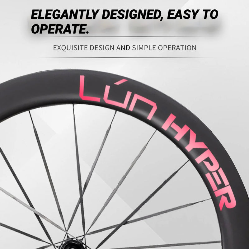 S-PARTS Infinity Logo Decals for Lún HYPER 5 D60 Gen 5 — Waterproof Overlay Set for Two Wheels + Spares - Detail 3