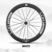 S-PARTS Infinity Logo Decals for Lún HYPER 5 D60 Gen 5 — Waterproof Overlay Set for Two Wheels + Spares - Detail 6