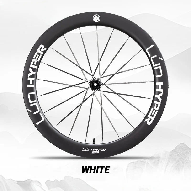 S-PARTS Infinity Logo Decals for Lún HYPER 5 D60 Gen 5 — Waterproof Overlay Set for Two Wheels + Spares - Detail 6
