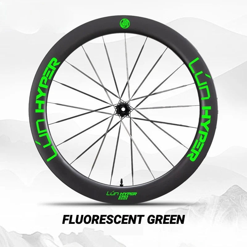 S-PARTS Infinity Logo Decals for Lún HYPER 5 D60 Gen 5 — Waterproof Overlay Set for Two Wheels + Spares - Detail 13