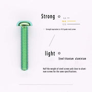 A2 Umbrella Head M4 Titanium Alloy Screws | M4×10 / 12 / 16 / 18 / 20 / 25mm | Road Mountain Bike Headset - Detail 5