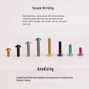 A2 Umbrella Head M4 Titanium Alloy Screws | M4×10 / 12 / 16 / 18 / 20 / 25mm | Road Mountain Bike Headset - Detail 6