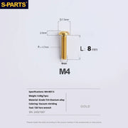 A2 Umbrella Head M4 Titanium Alloy Screws | M4×10 / 12 / 16 / 18 / 20 / 25mm | Road Mountain Bike Headset - Detail 19