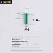 A2 Umbrella Head M4 Titanium Alloy Screws | M4×10 / 12 / 16 / 18 / 20 / 25mm | Road Mountain Bike Headset - Detail 21