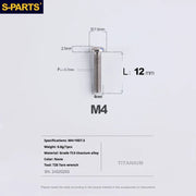 A2 Umbrella Head M4 Titanium Alloy Screws | M4×10 / 12 / 16 / 18 / 20 / 25mm | Road Mountain Bike Headset - Detail 36