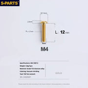 A2 Umbrella Head M4 Titanium Alloy Screws | M4×10 / 12 / 16 / 18 / 20 / 25mm | Road Mountain Bike Headset - Detail 38