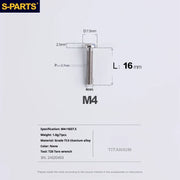 A2 Umbrella Head M4 Titanium Alloy Screws | M4×10 / 12 / 16 / 18 / 20 / 25mm | Road Mountain Bike Headset - Detail 44