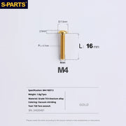 A2 Umbrella Head M4 Titanium Alloy Screws | M4×10 / 12 / 16 / 18 / 20 / 25mm | Road Mountain Bike Headset - Detail 45