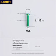 A2 Umbrella Head M4 Titanium Alloy Screws | M4×10 / 12 / 16 / 18 / 20 / 25mm | Road Mountain Bike Headset - Detail 47