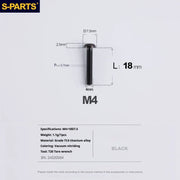 A2 Umbrella Head M4 Titanium Alloy Screws | M4×10 / 12 / 16 / 18 / 20 / 25mm | Road Mountain Bike Headset - Detail 52