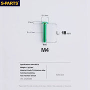 A2 Umbrella Head M4 Titanium Alloy Screws | M4×10 / 12 / 16 / 18 / 20 / 25mm | Road Mountain Bike Headset - Detail 54