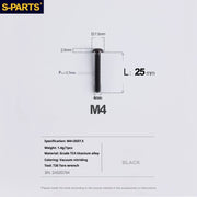 A2 Umbrella Head M4 Titanium Alloy Screws | M4×10 / 12 / 16 / 18 / 20 / 25mm | Road Mountain Bike Headset - Detail 68