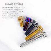 S-PARTS A3 Gold M4 TC4 Titanium Screw Bolt | Standard Parts for Electric Vehicle Motorcycle Car - Detail 4