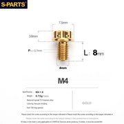 S-PARTS A3 Gold M4 TC4 Titanium Screw Bolt | Standard Parts for Electric Vehicle Motorcycle Car - Detail 51