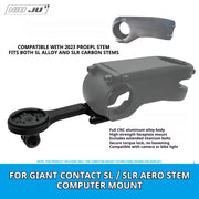 NIUJU CNC Aluminum Computer Mount for Giant Contact SL / SLR / Aero Stem | 42g | Garmin / Wahoo / Bryton / Giant / Cateye
