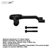 NIUJU CNC Aluminum Computer Mount for Giant Contact SL / SLR / Aero Stem | 42g | Garmin / Wahoo / Bryton / Giant / Cateye - Detail 2