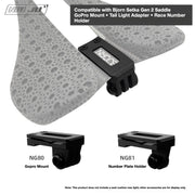 NIUJU Torque Saddle Mount for Bjorn Setka Gen 2 — GoPro / Tail Light / Race Number
