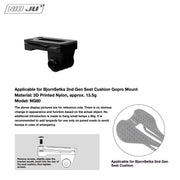 NIUJU Torque Saddle Mount for Bjorn Setka Gen 2 — GoPro / Tail Light / Race Number