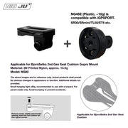 NIUJU Torque Saddle Mount for Bjorn Setka Gen 2 — GoPro / Tail Light / Race Number NG80 + iGPSPORT Adapter NG45E