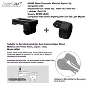 NIUJU Torque Saddle Mount for Bjorn Setka Gen 2 — GoPro / Tail Light / Race Number NG80 + Xlite100 Adapter NG55A