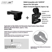 NIUJU Torque Saddle Mount for Bjorn Setka Gen 2 — GoPro / Tail Light / Race Number