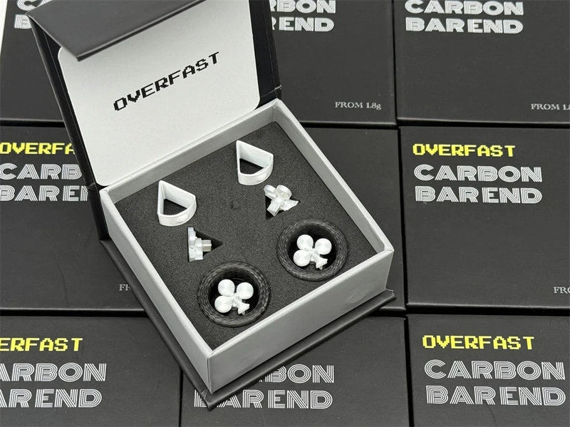 OVERFAST 1.77g Ultralight Carbon Fiber Bar End Plugs | Aero Road Bike Bar End Caps - Detail 5