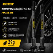 OVERFAST 29g Ultralight Carbon Fiber Thru Axle Set for XDS RT8 / RT9 / AD9 - Detail 2
