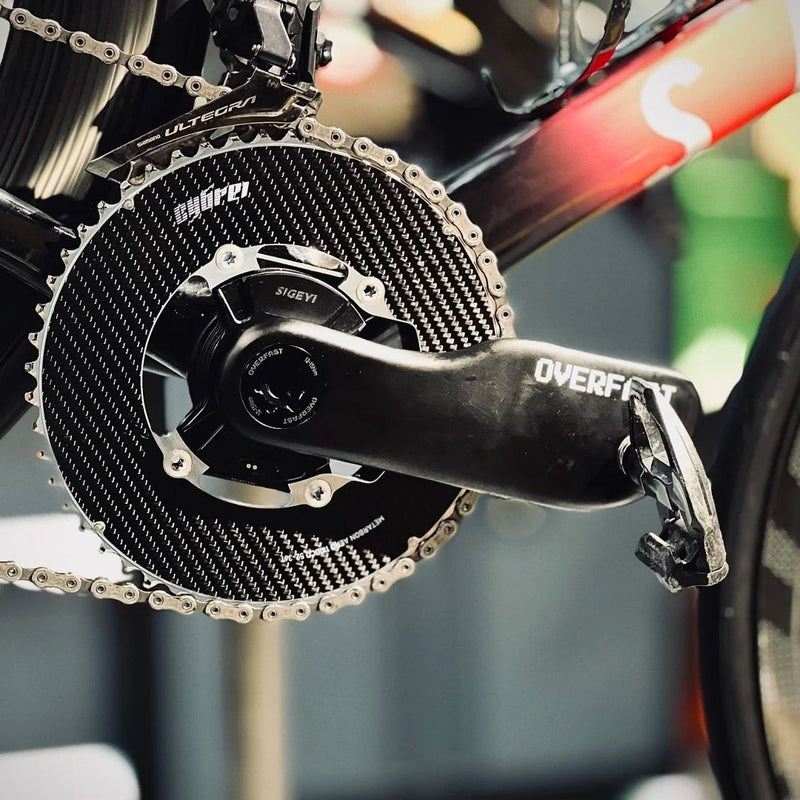 OVERFAST Aero Carbon Crankset for Road and TT Bikes for SRM and SIGEYI