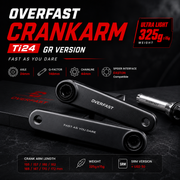OVERFAST VELA Aero Carbon Crankset for Road Bikes for SRM and SIGEYI