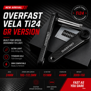 OVERFAST VELA Ti24 GR Carbon Crankset for Gravel Bikes
