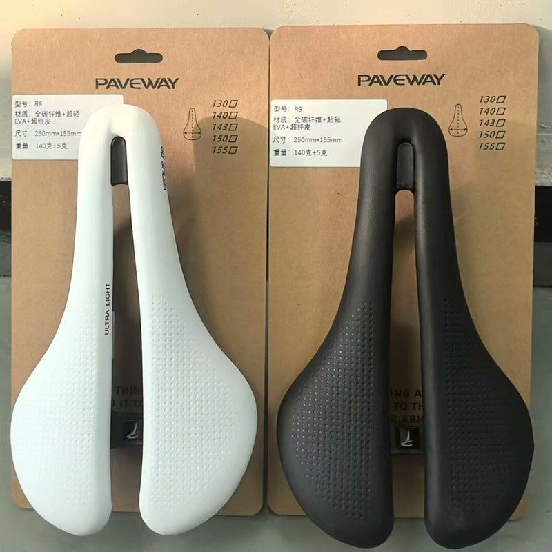 PAVEWAY Aeolus RSL-Inspired Full Carbon Road Saddle — 250 × 145mm