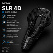 PAVEWAY R4 3D-Inspired Full Carbon Saddle — 245 × 143 / 155mm