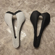 PAVEWAY SLR 4D 3D-Inspired Carbon Racing Saddle — 242 × 143mm — Black / White