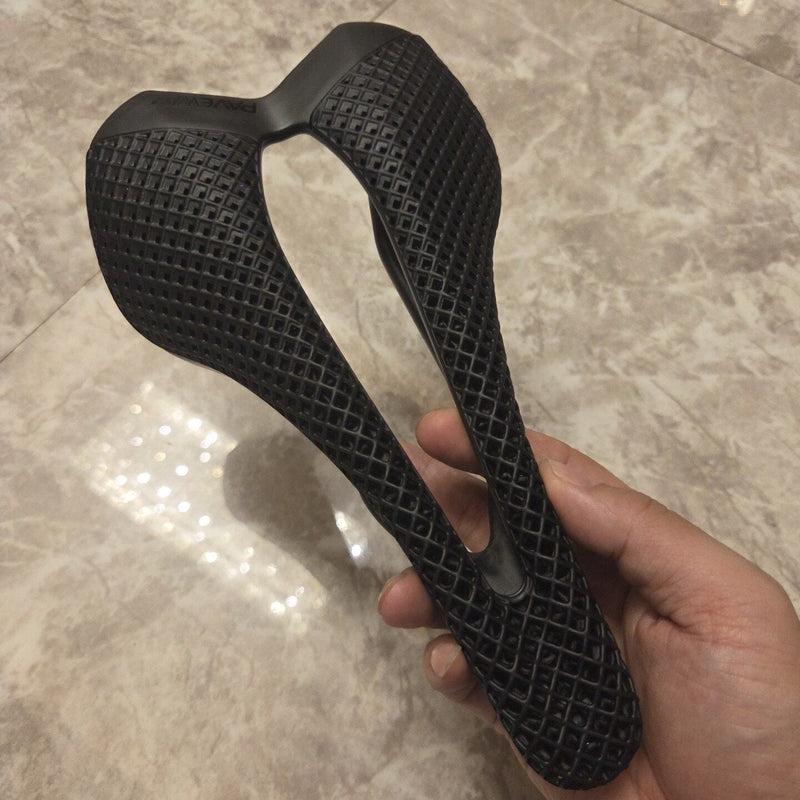 PAVEWAY SLR 4D 3D-Inspired Carbon Racing Saddle — 242 × 143mm — Black / White 242×143mm