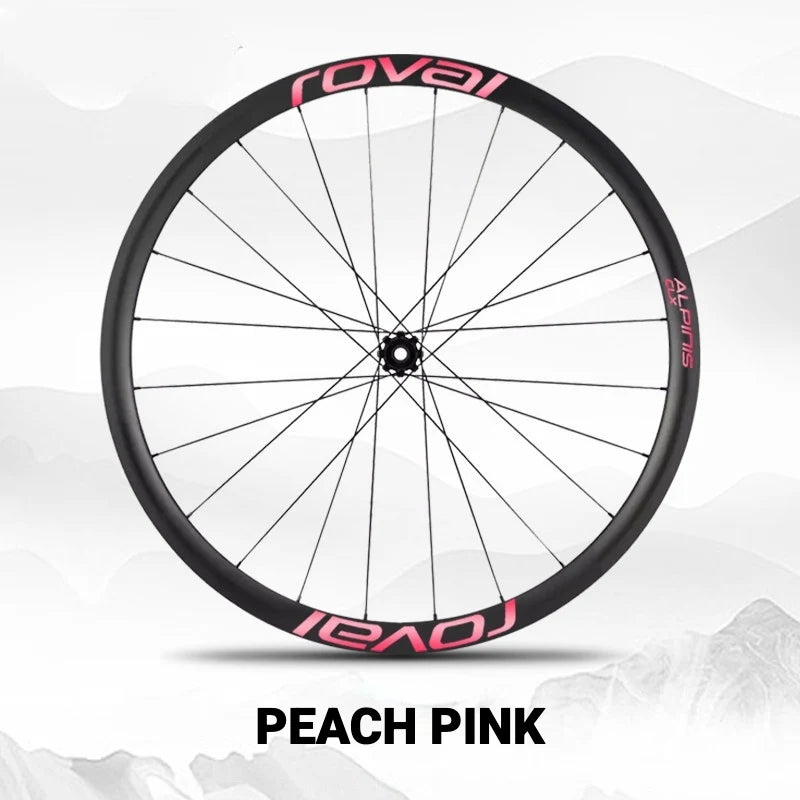 Roval Alpinist Carbon Wheel Decals Custom Logo Color Change Stickers for Specialized Wheels Peach Pink