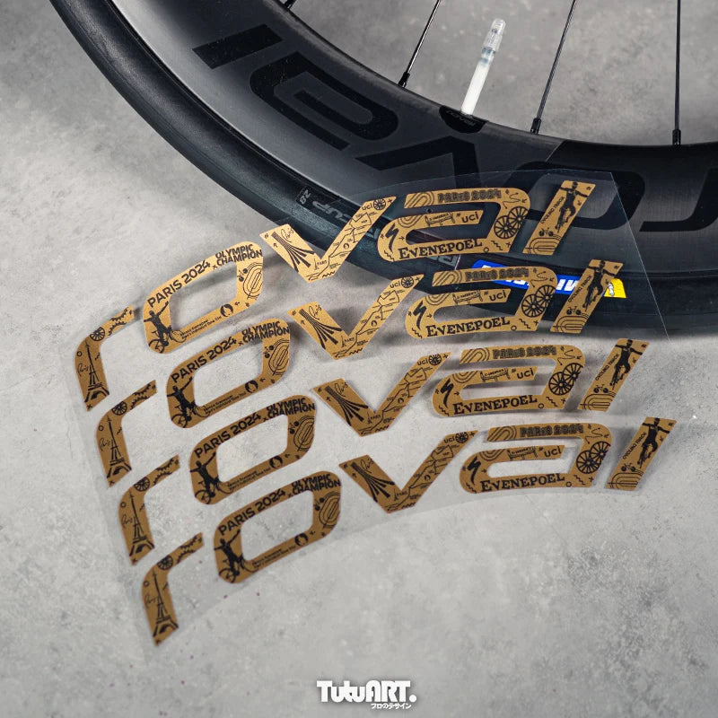 Roval CLX2 Carbon Wheelset Decal Wrap 🎨 Matte Gold